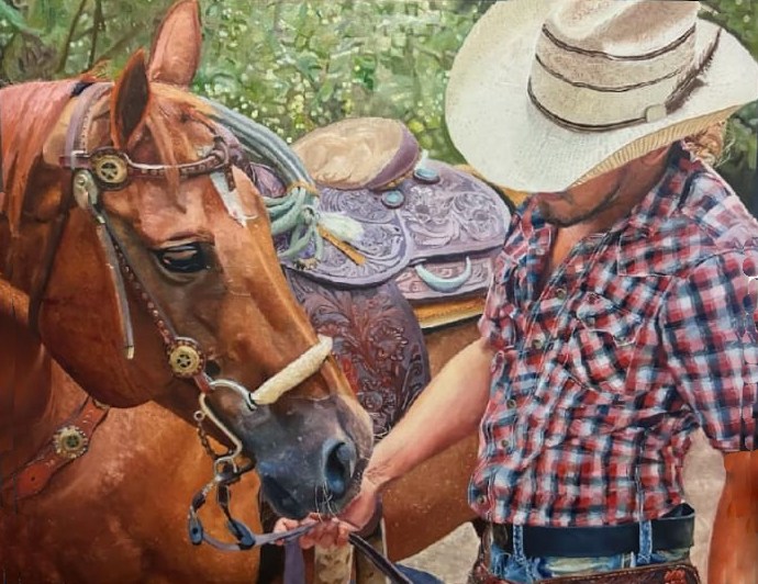 Rodeo Art Featuring Cypress Trails Horse And Staff | Cypress Trails ...